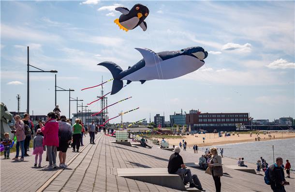 Ein Wochenende – drei Veranstaltungen in Bremerhaven Drachenfestival am Weserdeich in Bremerhaven