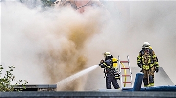 Feuerwehr bei Brandeinsatz