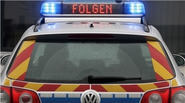 Polizeiauto mit Blaulicht