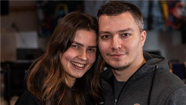 Rock- und Pop-Hits in der Kugelbake-Halle Daria Sokolovska und Maksym Perekhozhuk