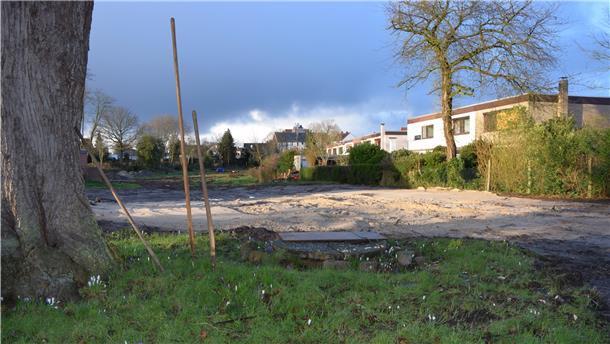 Das Baugebiet „Hackfahrel“ in Wulsdorf. Die Anlieger fürchten um Ruhe und Ausblick sollte die kleinteilige Wohnbebauung entstehen.