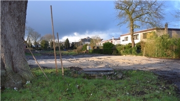 Das Baugebiet „Hackfahrel“ in Wulsdorf. Die Anlieger fürchten um Ruhe und Ausblick sollte die kleinteilige Wohnbebauung entstehen.