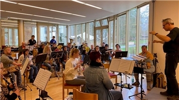Das Blasorchester der Turn- und Musikvereinigung Rodenkirchen hat sich jetzt in Meppen auf ihr Frühjahrskonzert vorbereitet.