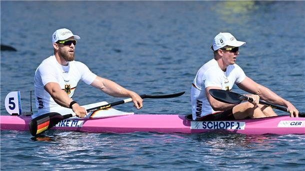 Kajak-Vierer: Erst miteinander, jetzt gegeneinander Das Duo Max Lemke und Jacob Schopg gehört auch im Zweier-Kajak zu den Favoriten.