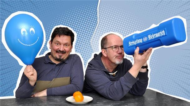 Das Ergebnis der fünften „Duell der Bäuche“-Wocche: Jens Schönig frohlockt, Detef Glückselig guckt in die Röhre.