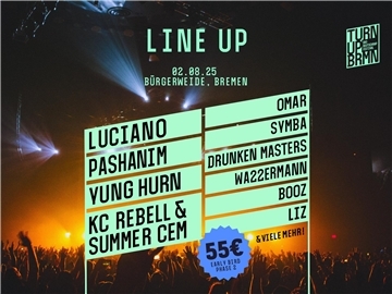 Ein Festival Line Up Plakat
