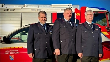 Führungstrio der Feuerwehr der Stadt Geestland ab 2024