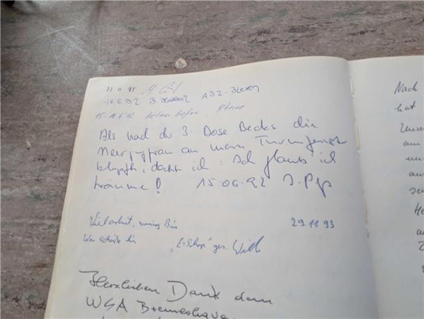 Das Gästebuch des Leuchtturms Alte Weser zeigt Einträge aus 60 Jahren - manche s...