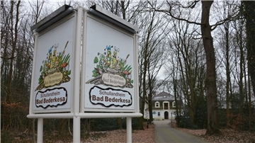 Das Eingangsschild des Schullandheims Bad Bederkesa.