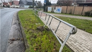 Geländer in Spaden beschädigt 