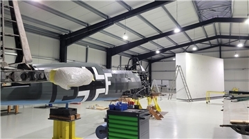 Blick in die Arado-Halle, Luftschiff- und Marinefliegermuseum Aeronauticum Nordholz