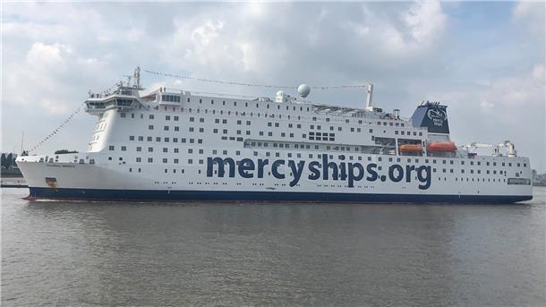 Das Krankenhausschiff "Global Mercy"
