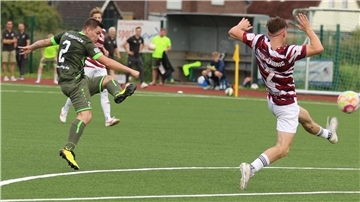 TSV Abbehausen gegen Heidmühler FC in der Fußball-Bezirksliga