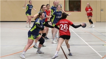 Die Frauenmannschaft der HSG Unterweser im Spiel gegen die HSG Friedeburg/Burhafe