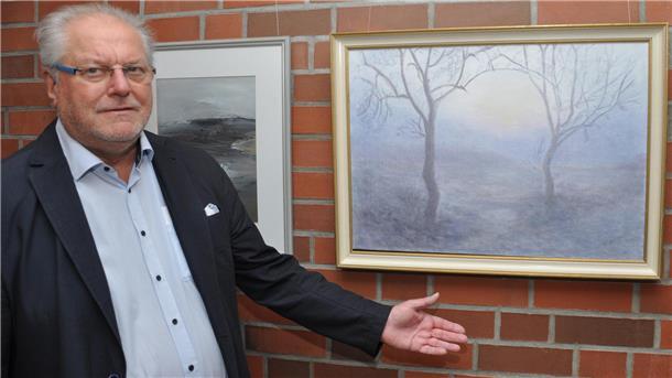 Das Lieblingsbild von Manfred Bordiehn ist ein Landschaftsmotiv von Anita Mahler. Der Vorsitzende des Kultur- und Heimatkreises Bremervörde verbindet mit dem Bild sehr persönliche Erinnerungen an einen geschätzten Lehrer-Kollegen am Gymnasium Bremervörde: Klaus Thiele.