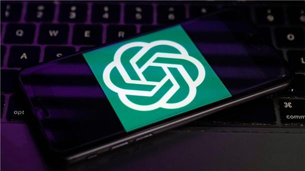 Bayerischer Lehrerverband: KI macht Noten überflüssig Das Logo von OpenAI, dem Hersteller von ChatGPT: Die Künstliche Intelligenz wird von den Menschen in Deutschland als wichtigste digitale Zukunftstechnologie gesehen.