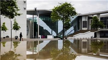 Das Marie-Elisabeth-Lüders-Haus des Deutschen Bundestages in Berlin.