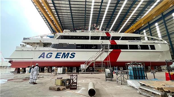 Neuer Passagierkatamaran „Nordlicht II“ für den Nordsee-Einsatz Das neue Schiff soll nach Helgoland fahren.