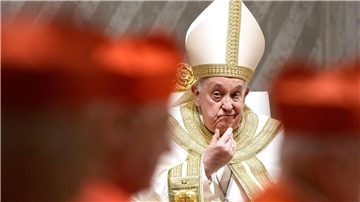 Das Oberhaupt der katholischen Kirche: Papst Franziskus.