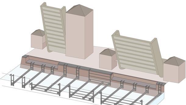 Havenwelten-Zufahrt in Bremerhaven: Bauarbeiten, Umleitung und Sail-Ideen Stützen für den Verbindungskanal