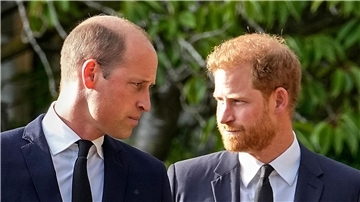 Das schwierige Verhältnis von William (l) und Harry belastet auch die Familie.