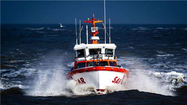 Seenotretter trainieren in der Ostsee Das Seenotrettungsboot „Gillis Gullbranson“.