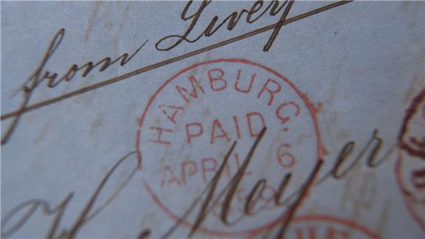 Das Startgebot für den Brief, der mit der größten bekannten Anzahl von 9-Schilling-Briefmarken aus dem Jahr 1859 versehen ist, lag bei 60.000 Euro.