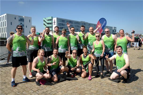 Das Team der GEWOBA - sie nennen sich Bremens grüne Welle.