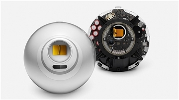 Das undatierte Handout der Tools for Humanity GmbH zeigt einen Iris-Scanner von Worldcoin (Orb).