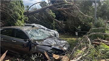Das Unwetter richtete erheblichen Sachschaden an.