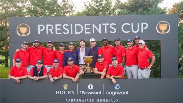 Das US-Team hat zum 13. Mal den Presidents Cup gewonnen.