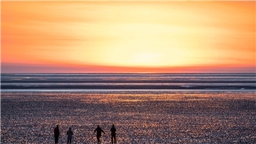Das Watt – hier in Cuxhaven-Sahlenburg – fasziniert zu jeder Jahres- und Tageszeit. Hier lässt Fotograf Arnd Hartmann das Weltnaturerbe fast wie ein farbenprächtiges Gemälde erstrahlen.