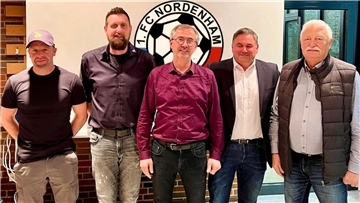 Michael Hedemann, Thomas Neumann, Raoul Krippner, Matthias Janßen und Max-Peter Michel