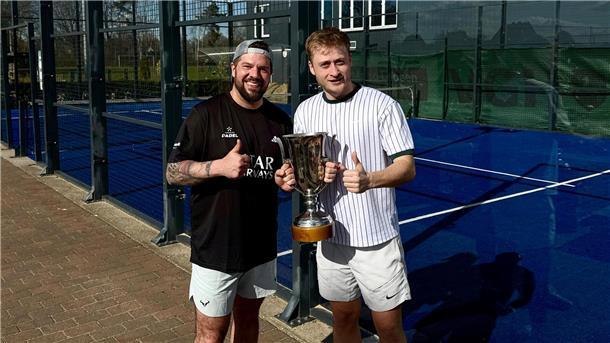 Dennis Diekmann (links) und sein Doppelpartner bei Padel, Ole Sudmann