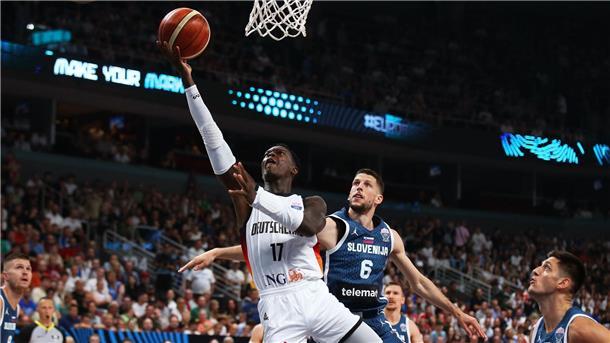 „War klar, dass wir es können“: Deutschland bezwingt Doncic Dennis Schröder suchte gegen Slowenien lange seinen Rhythmus.