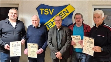 Von links: Nils Hoffmann, Günther Sancken, Hans-Hinrich Brandes, Barney Scholz, Horst Willuweit