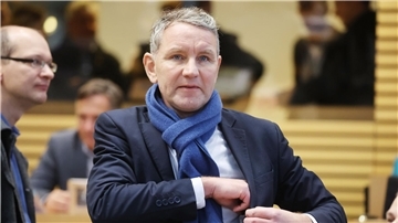 Der AfD-Politiker Björn Höcke im thüringischen Landtag.