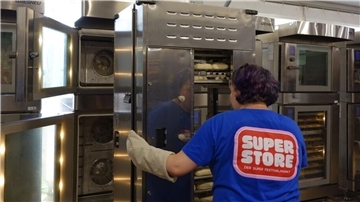Der Backshop des Superstores war eine beliebte Anlaufstelle.