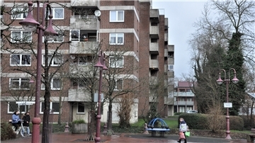 Ein Marktplatz in der Wesermarsch.