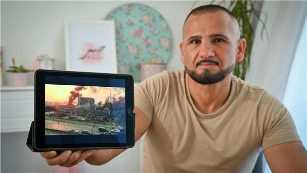Der Bremerhavener Boxer Mohammed Zaher beobachtet als gebürtige Libanese die Nachrichten in Beirut genau. Er hat Familie in der Stadt (Screenshot Spiegel Online).