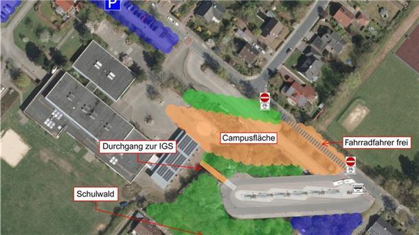 Der Busbahnhof ist seit einem Jahr fertig. Die Kanalstraße ist für den Durchgangsverkehr gesperrt. Was fehlt ist der Campus zwischen der Aue-Mehde- und der Gauß-Schule. Derzeit beugen sich die Anlieger über die Pläne. 