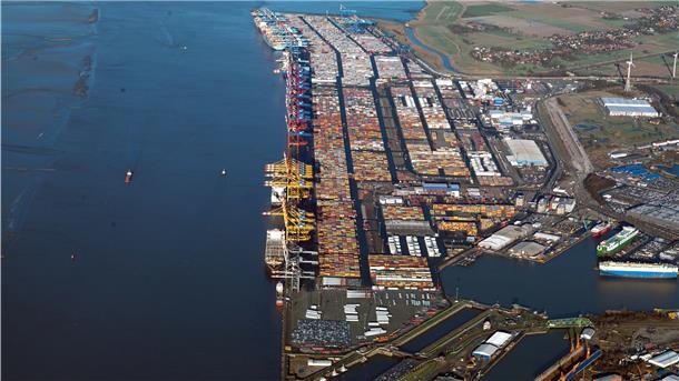 Der Containerumschlag in Bremerhaven geht zurück.