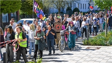Demo gegen rechts