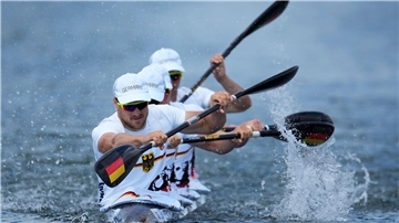 Der deutsche Kajak-Vierer kam bei der WM in Mailand auf Rang vier. (Archivbild)