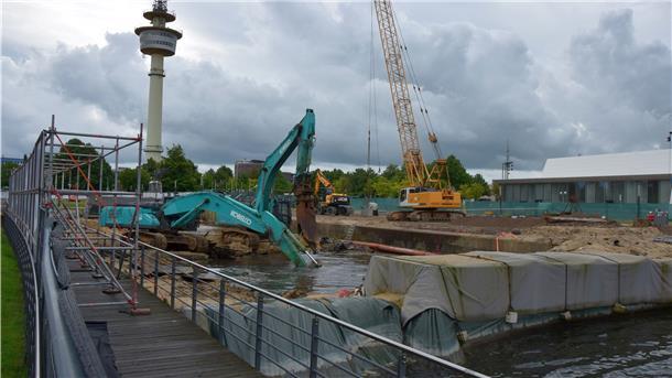 Kiel der „Seuten Deern“ bringt den Abrissplan durcheinander Das Foto zeigt die Abrissstelle der "Seute Deern".