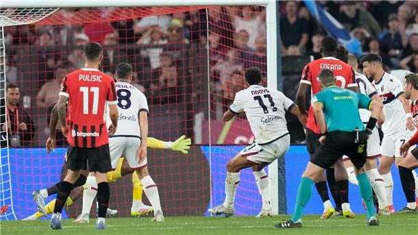 FC Bologna gewinnt Pokal: 1:0 im Finale gegen AC Mailand Der entscheidende Moment: Dany Ndoye erzielt das 1:0 gegen Mailand.