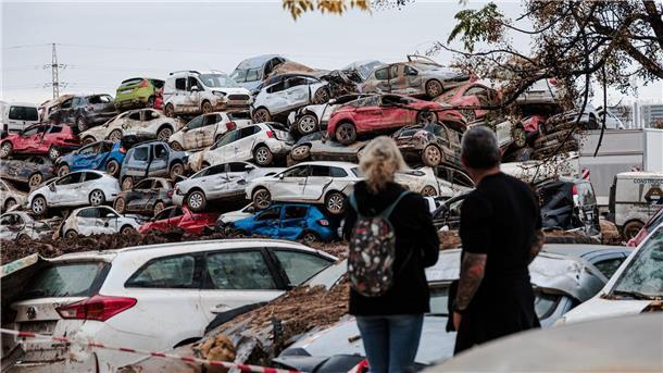 Ahnungslose Ministerin nach Unwetter in Spanien entlassen Der finanzielle Schaden wird auf mindestens 9,3 Milliarden Euro geschätzt. (Foto Archiv)