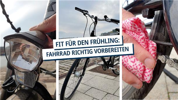 Fahrrad-Check: So machst du dein Rad fit für die Saison Der Frühling ist da und die Lust auf die erste Fahrradtour des Jahres steigt. Ein kleiner Check in acht Schritten macht das Rad wieder fit.