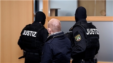 Der Halle-Attentäter während seines Prozesses im Dezember 2020.