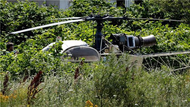 Helikopter-Flucht: Gericht urteilt über Gefängnisausbrecher Der Hubschrauber Alouette II, mit dem Rédoine Faïd aus dem Gefängnis in Reau floh.